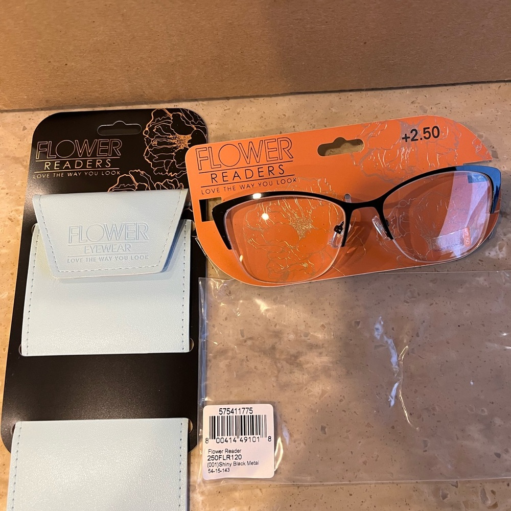 Flower Eyewear Black Glasses